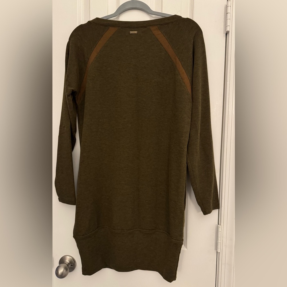 Prana Dark Olive Green Sweater Dress Tunic